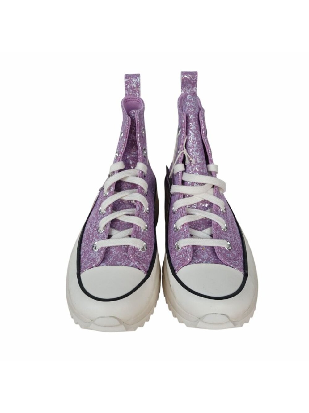 ⭐Converse Run Star Hike Hi Glitter Size 7.5 Women Shoes Sneakers Purple A10096C - Picture 4 of 10